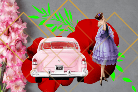 Download Eclectic Vintage Lass Set of Three Decor - Eclectic Collection