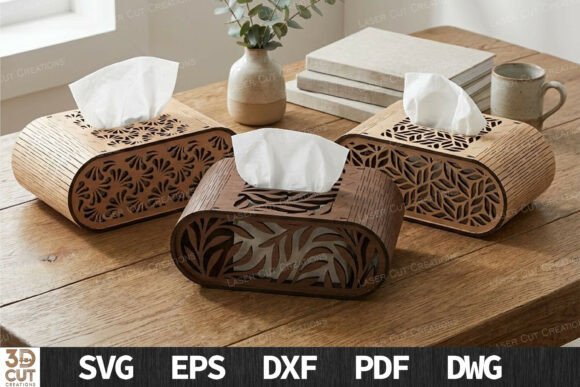 Download Wooden Tissue Box SVG Bundle - Wooden Collection
