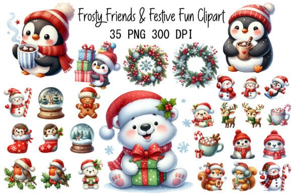 Download Frosty Friends &amp; Festive Fun Clipart - Frosty Collection